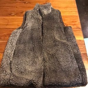 Peach love Sherpa vest